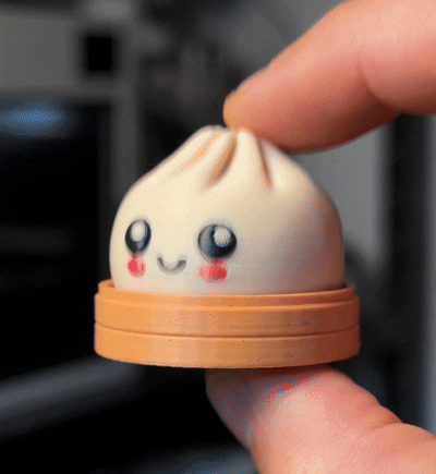 Dumpling 3D Printed Clicker Fidget Toy