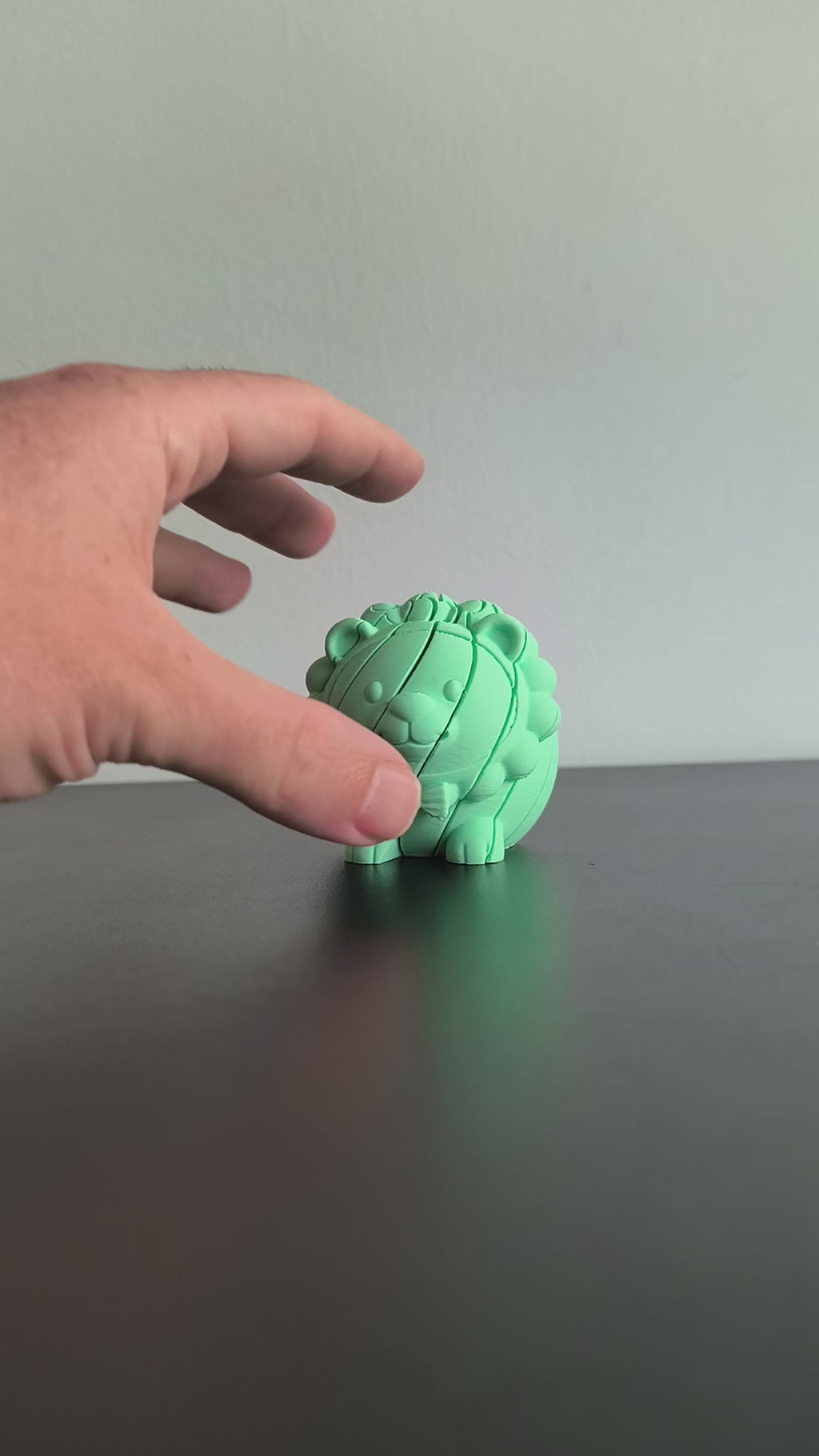 Cute Lion Slime 3D Printed Fidget