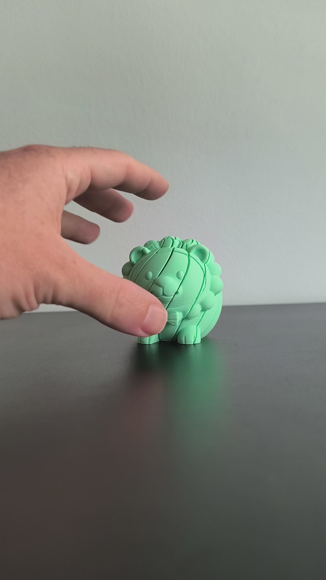 Cute Lion Slime 3D Printed Fidget